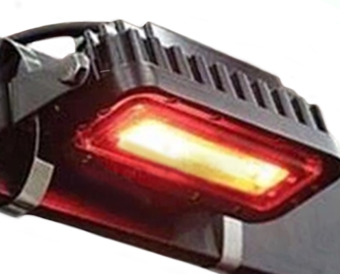 9 Forklift Safety Zone Red LED Pedestrian Warning Lights Australia Clamp Mount