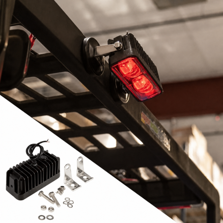 Forklift Safety Zone Pedestrian Red LED Warning Light (2) Forklift Safety Zone Pedestrian Red LED Warning Light (2)