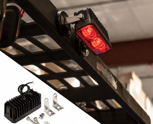 Forklift Safety Zone Pedestrian Red LED Warning Light (2) Forklift Safety Zone Pedestrian Red LED Warning Light (2)