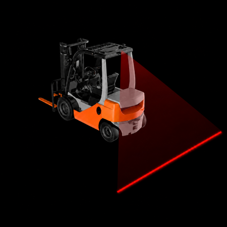 Single Forklift Safety Zone Red LED Pedestrian Warning Lights Australia Single Forklift Safety Zone Red LED Pedestrian Warning Lights Australia