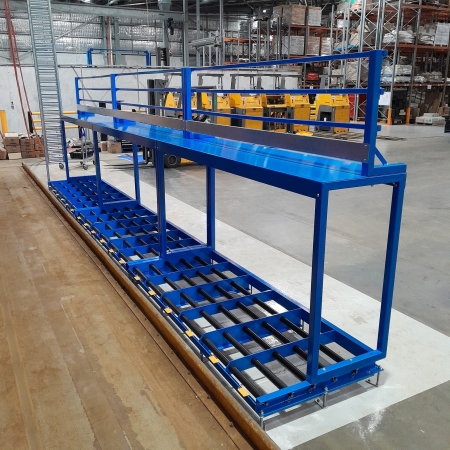Warehouse Distribution Centre Battery Room Second Shift Battery Roller Racking Warehouse Distribution Centre Battery Room Second Shift Battery Roller Racking